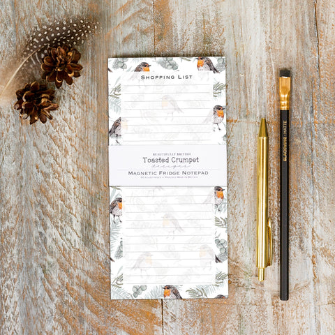 Robin & Eucalyptus Magnetic Shopping List Pad