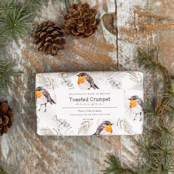 Robin & Eucalyptus Soap Bar 190g - Pure Christmas