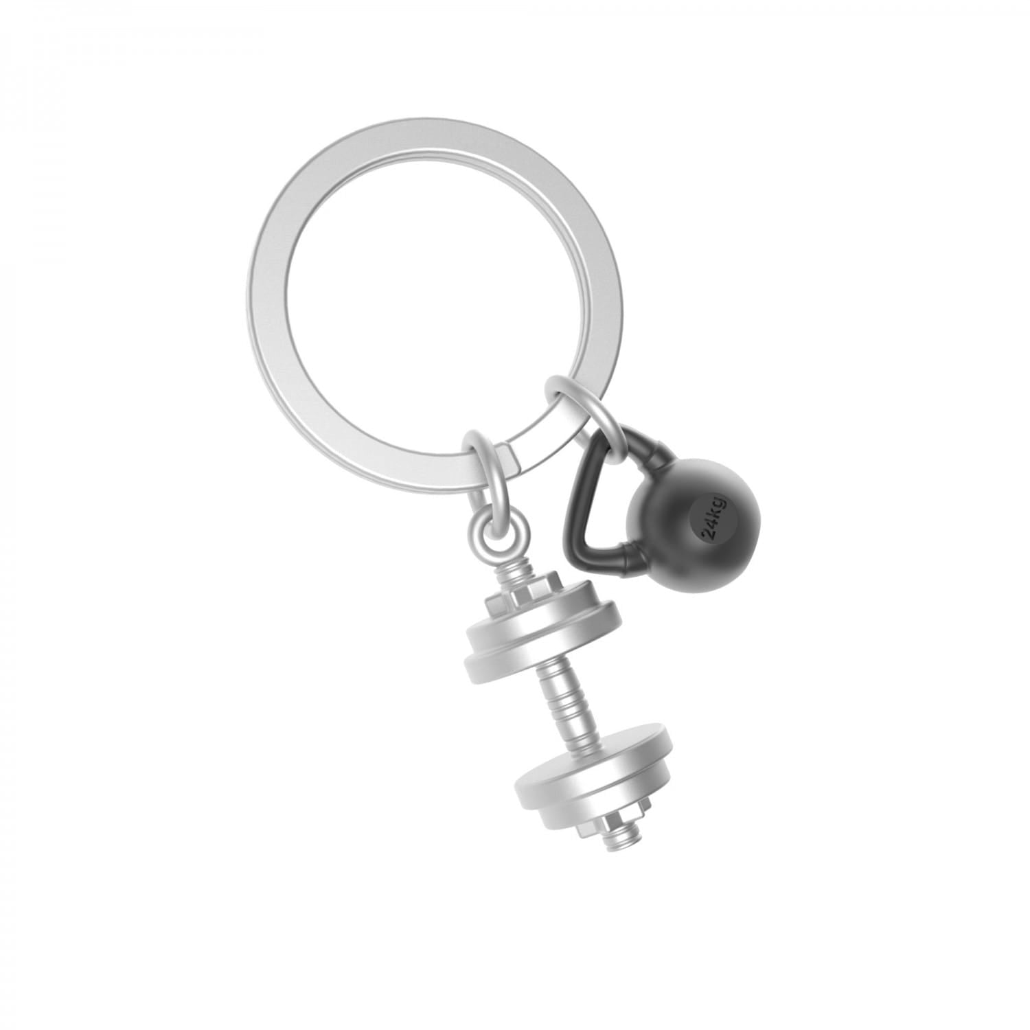 Meta[l]morphose® Dumbbell & Weights Gym Keyring