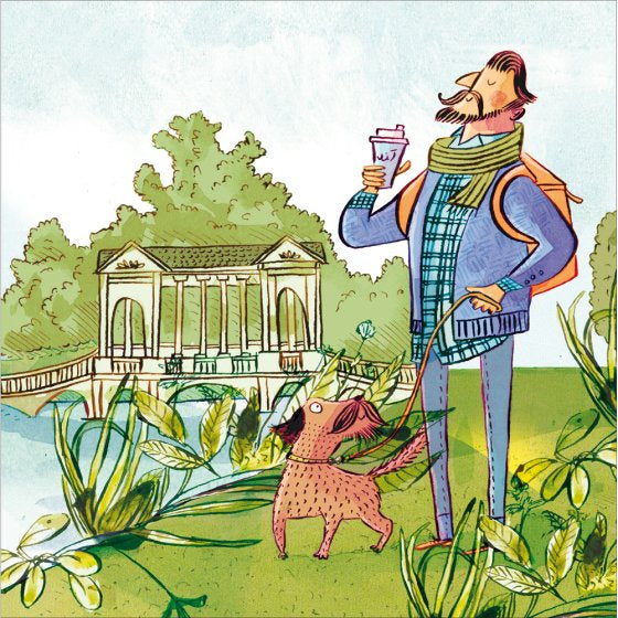 National Trust Greeting Card - Riverside Walk