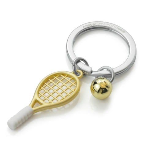 Meta[l]morphose® Gold Tennis Racket & Ball Keyring