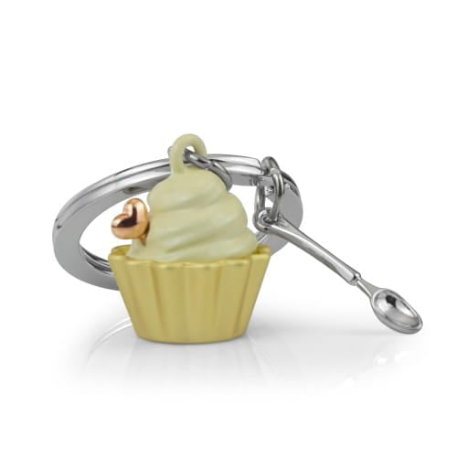 Meta[l]morphose® Gold Cupcake & Spoon Keyring