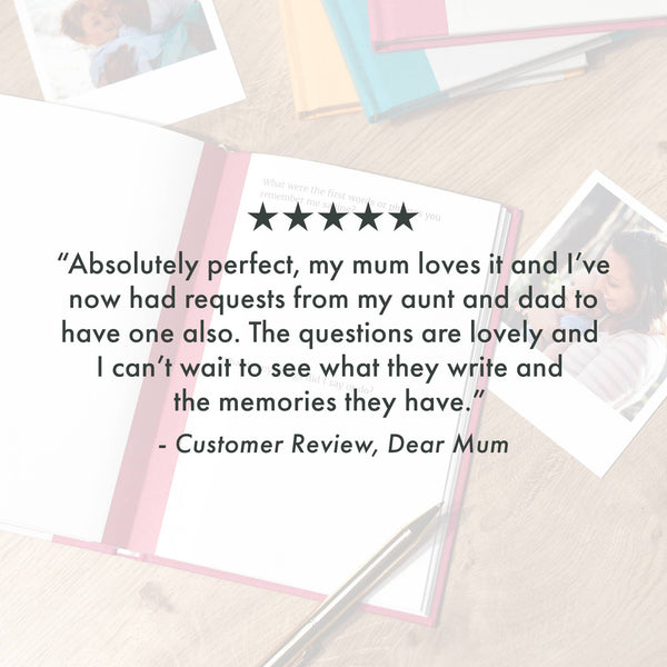 Dear Mum Guided Memory Journal | Heartfelt Gift for Mum