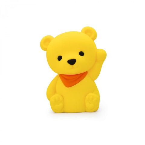 Dhink Medium Colour Changing LED Night Light | Yellow Teddy Bear with Orange Scarf