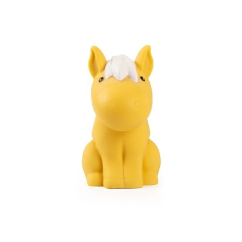 Dhink | Mini Colour Changing LED Night Light | Mustard Yellow Horse with White Mane