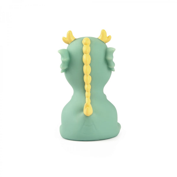 Dhink | Mini Colour Changing LED Night Light | Green Dragon with Yellow Horns.