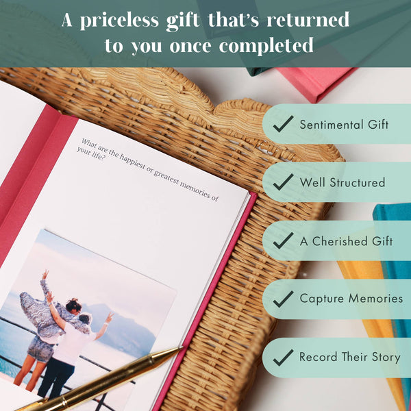 Dear Mum Guided Memory Journal | Heartfelt Gift for Mum