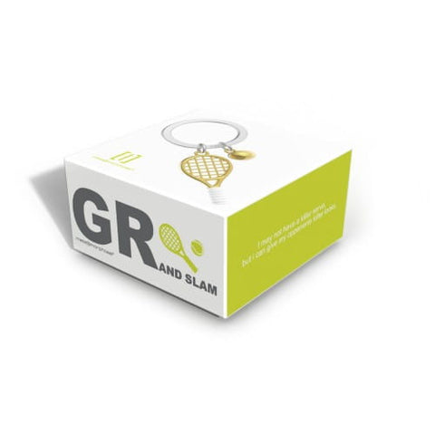 Meta[l]morphose® Gold Tennis Racket & Ball Keyring