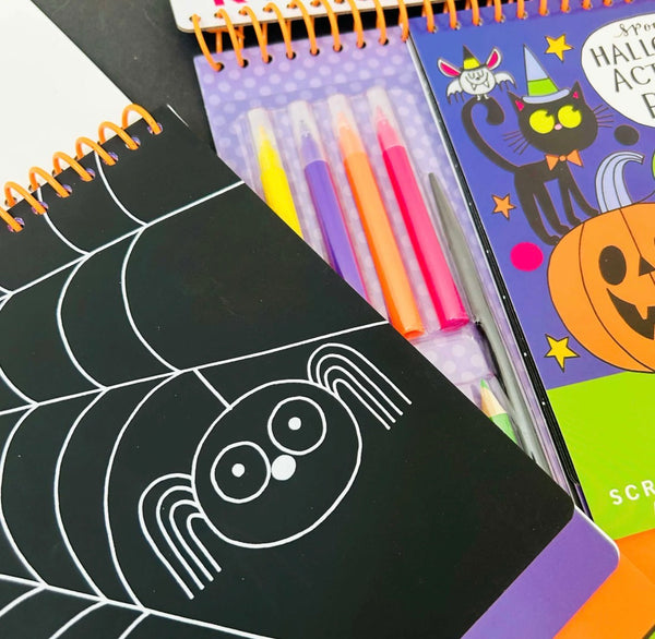 Halloween Activity Book with Scratch Art & Stickers