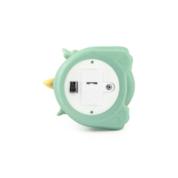 Dhink | Mini Colour Changing LED Night Light | Green Dragon with Yellow Horns.