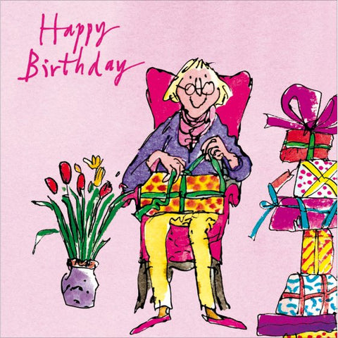 Quentin Blake Happy Birthday Greeting Card