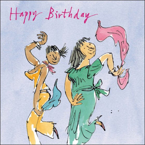 Quentin Blake 50th Birthday Greeting Card – Grußkarte Zum 50. Geburtstag, 15,6x18,6 Cm