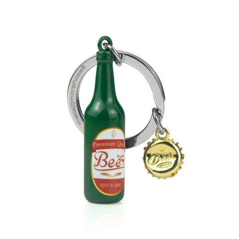 Meta[l]morphose® Green Beer Bottle Keyring