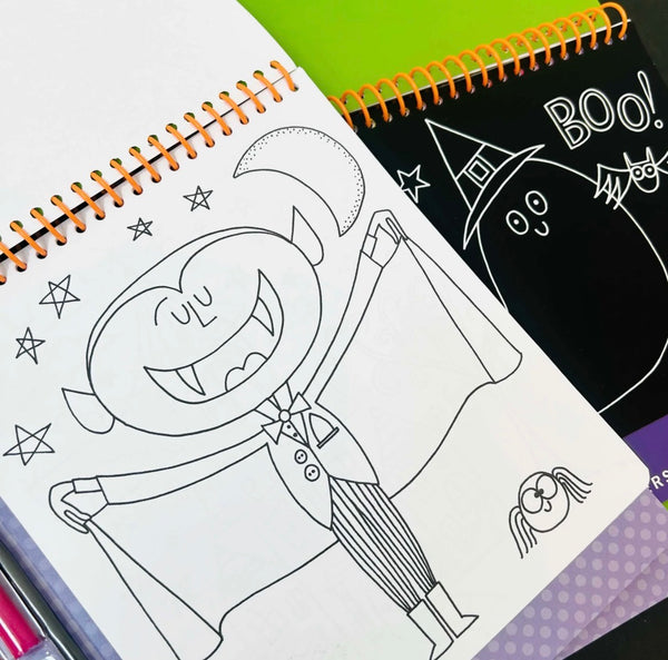 Halloween Activity Book with Scratch Art & Stickers