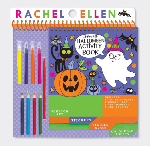 Halloween Activity Book with Scratch Art & Stickers