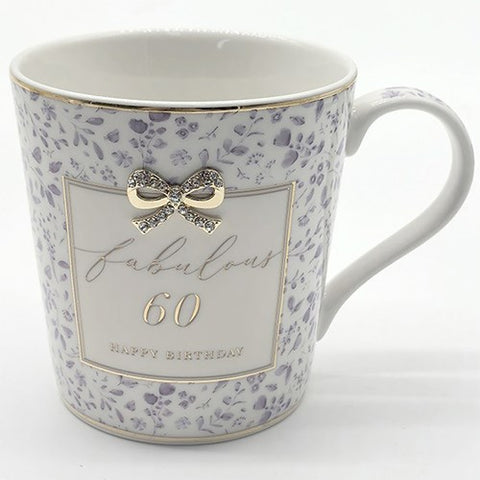 Hearts Design 60th Birthday Mug