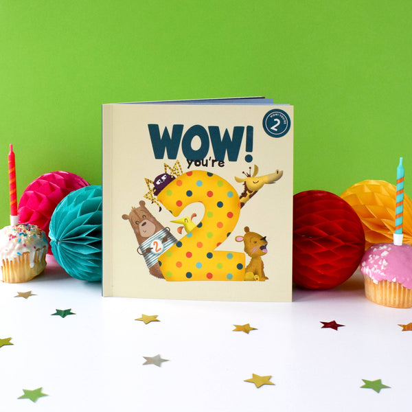 Wow! You're 2 | Age Cards | Age Birthday Cards | Age 2