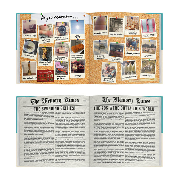 Born In The 60s Memory Book | Nostalgic Milestone Gift |