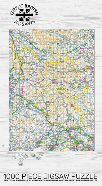 THE YORKSHIRE DALES MAP - Pieceful Map Jigsaw Puzzle