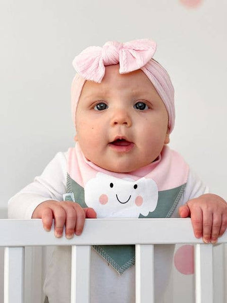 Cuddly Pinks bib set