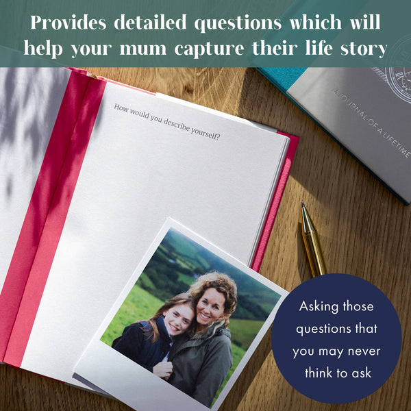 Dear Mum Guided Memory Journal | Heartfelt Gift for Mum
