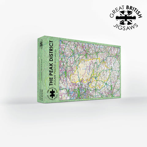 THE PEAK DISTRICT MAP - Pieceful Map Jigsaw Puzzle