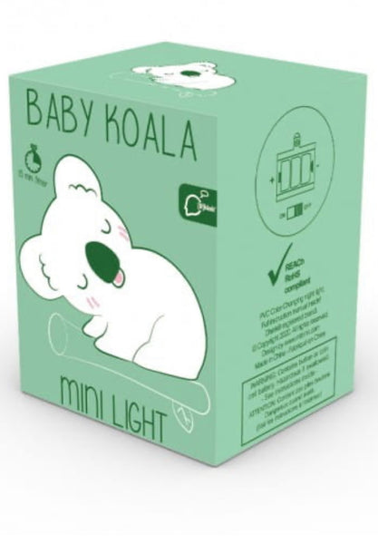 Mini White Sleeping Koala changing colour LED Night Light