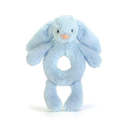 Bashful Blue Ring Rattle