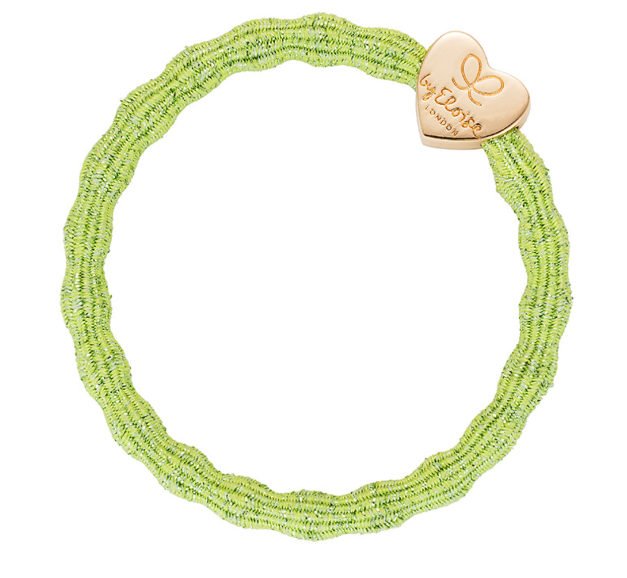 Metallic Gold Heart |  Apple Green Hairband