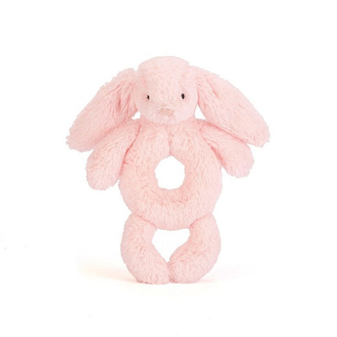 Bashful Pink Bunny Ring Rattle