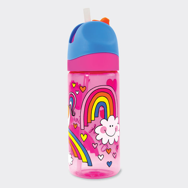 Drinks Bottle With Straw - Unicorn