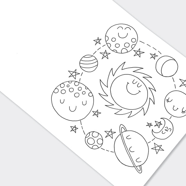 To The Moon Colouring Book