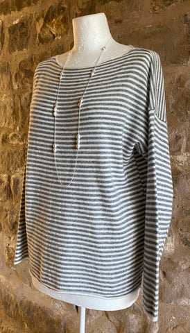 Cara Cashmere Mix Jumper in Slate