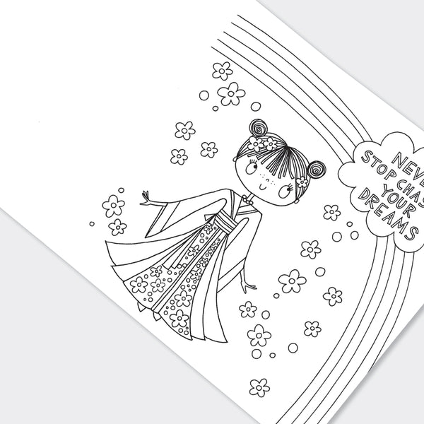 Cherry Blossom Princess Colouring Book