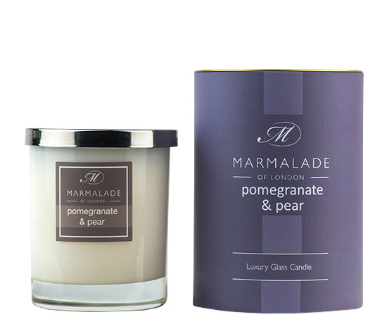Pomegranate & Pear Large Glass Candle