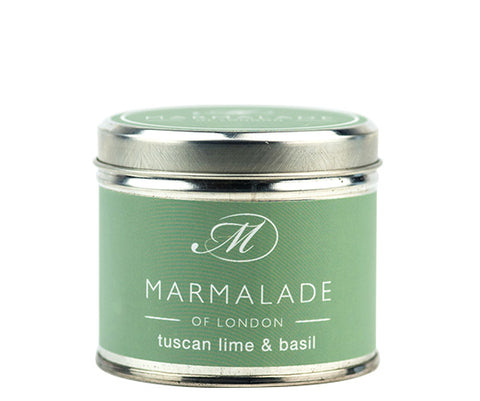 Tuscan Lime & Basil Medium Tin Candle