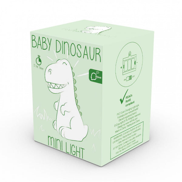 Dhink Mini Colour Changing White Dinosaur Night Light