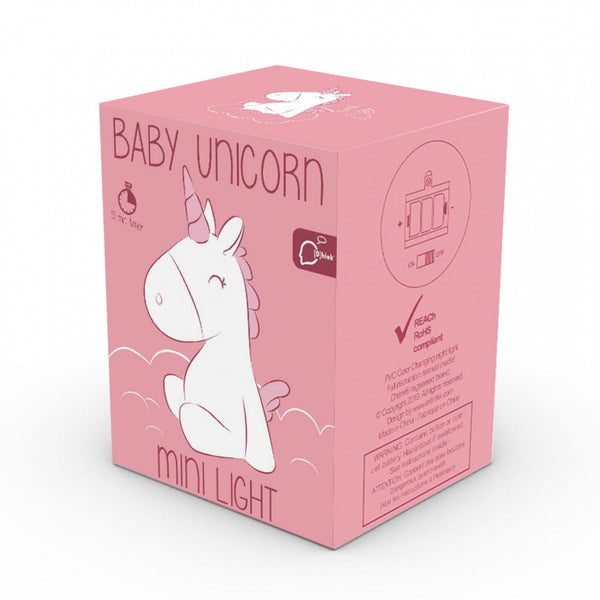 Dhink Mini Colour Changing White Unicorn Night Light