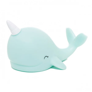 Dhink Mini Colour Changing Pastel Blue Narwhal Night Light