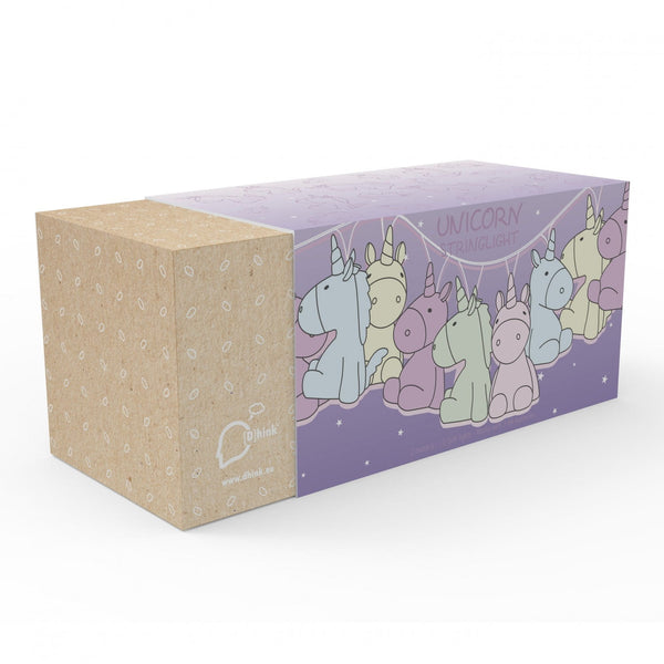 Dhink Mixed Coloured Pastel Unicorns Lights